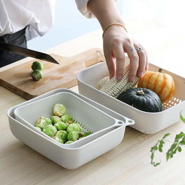 hanging baskets 3pcs/set washing basket kitchen household rectangular plastic drain water filter hollow fruit storage bask
hanging baskets 3pcs/set washing basket kitchen household rectangular plastic drain water filter hollow fruit storage bask