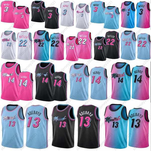 2021 new dwyane tyler wade jimmy herro bam 22 butler 13 adebayo city basketball jersey edion white blue black, Black;red
2021 new dwyane tyler wade jimmy herro bam 22 butler 13 adebayo city basketball jersey edion white blue black, Black;red