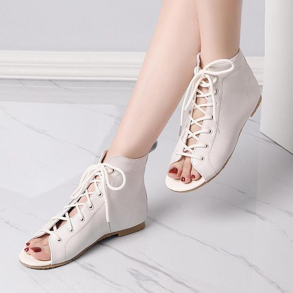 sandals women summer retro roman 2021 all-match fashion cross-tied hollow outcasual peep toe flat, Black
sandals women summer retro roman 2021 all-match fashion cross-tied hollow outcasual peep toe flat, Black