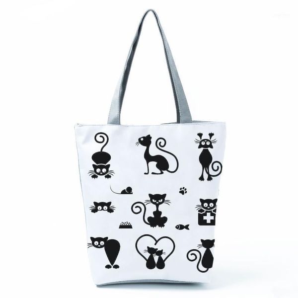 evening bags cartoon black cat printed handbags lovely fashion shoulder bag high capacity beach portable shopping eco friendly tote
evening bags cartoon black cat printed handbags lovely fashion shoulder bag high capacity beach portable shopping eco friendly tote