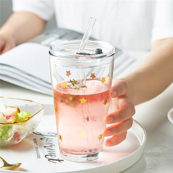 portable glass star straw tea cup sealed juice milk mug with handle heat resistant coffee water bottle gift travel drinkware wine glasses
portable glass star straw tea cup sealed juice milk mug with handle heat resistant coffee water bottle gift travel drinkware wine glasses