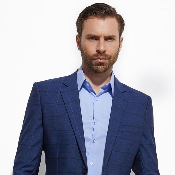 men's suits & blazers custom men 2021 fashion smart casual dark blue plaid suit made slim fit windowpane with nailhead1, White;black
men's suits & blazers custom men 2021 fashion smart casual dark blue plaid suit made slim fit windowpane with nailhead1, White;black