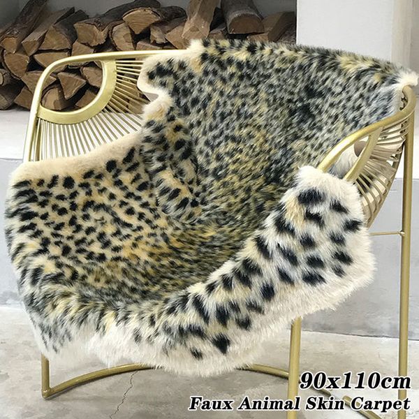 leopard print rug faux cowhide skin carpet animal printed furry area rug for living room decor 90x110cm
leopard print rug faux cowhide skin carpet animal printed furry area rug for living room decor 90x110cm