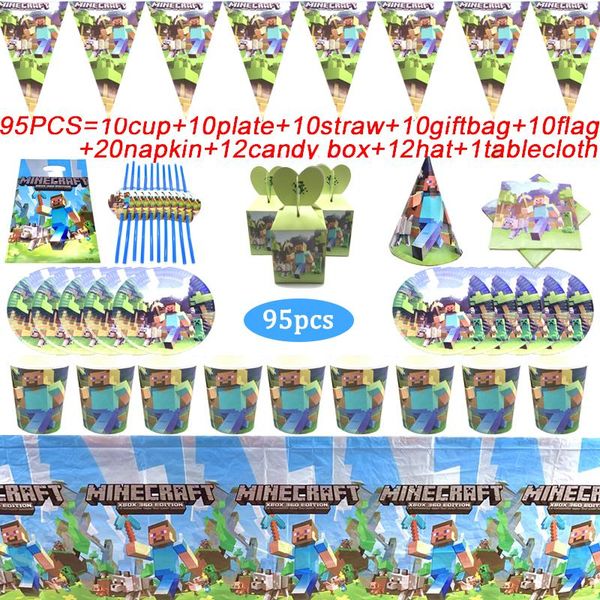 disposable dinnerware mining pixel game party supplies paper plate cup straws napkin tableware kids birthday decor banner baby shower tablec
disposable dinnerware mining pixel game party supplies paper plate cup straws napkin tableware kids birthday decor banner baby shower tablec