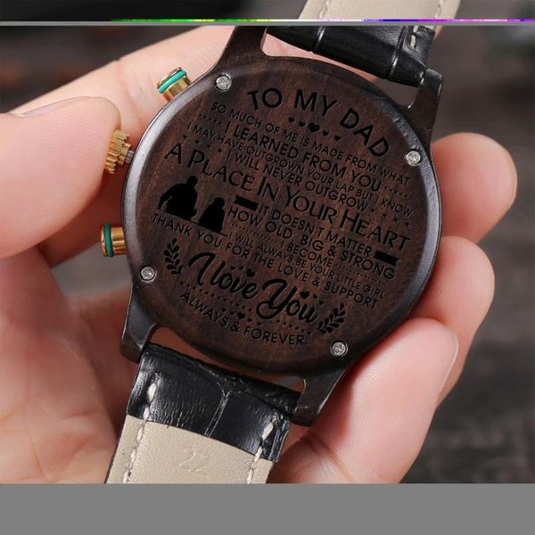 wristwatches to my great father - the thing that ever happend engraved waterproof watch luxury men birtherday gift, Slivery;brown
wristwatches to my great father - the thing that ever happend engraved waterproof watch luxury men birtherday gift, Slivery;brown