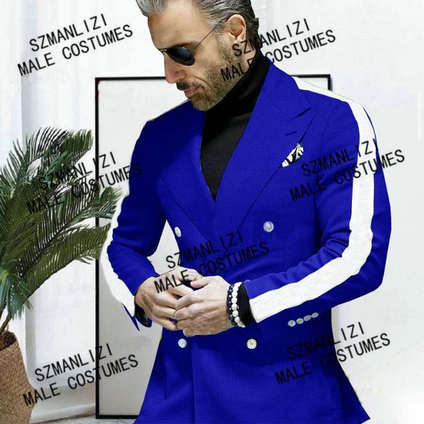 men's suits & blazers fashion designs costume homme royal blue double breasted men groom wedding dress custom tuxedo 2 pieces blazer+pa, White;black
men's suits & blazers fashion designs costume homme royal blue double breasted men groom wedding dress custom tuxedo 2 pieces blazer+pa, White;black