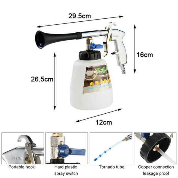 professional spray guns high pressure car wash for tornador portable interior deep cleaning gun washer cockpit care with brush air operate
professional spray guns high pressure car wash for tornador portable interior deep cleaning gun washer cockpit care with brush air operate