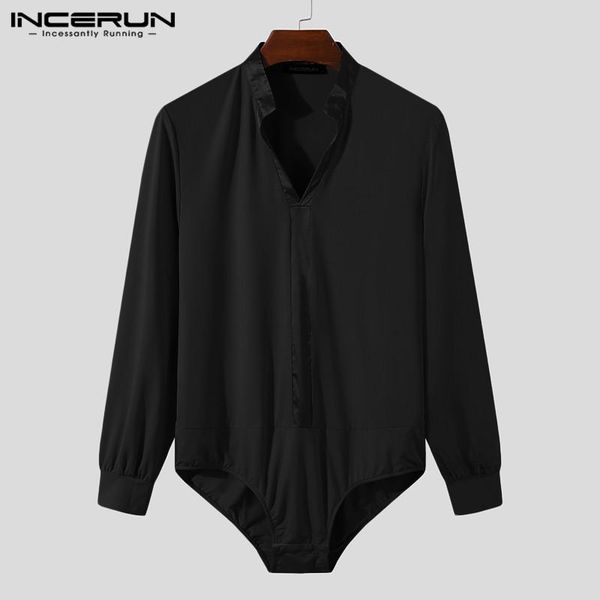 fashion men bodysuit shirt mesh patchwork v neck long sleeve rompers streetwear mens bodysuits shirts s-5xl incerun 7 men's casual, White;black
fashion men bodysuit shirt mesh patchwork v neck long sleeve rompers streetwear mens bodysuits shirts s-5xl incerun 7 men's casual, White;black