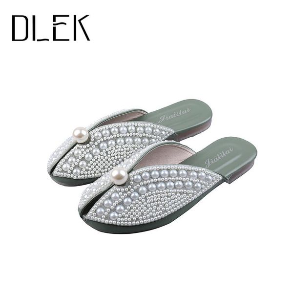women summer slippers low heels designer luxury sandals peep toe pearl decoration handmade breathable female shoes, Black
women summer slippers low heels designer luxury sandals peep toe pearl decoration handmade breathable female shoes, Black