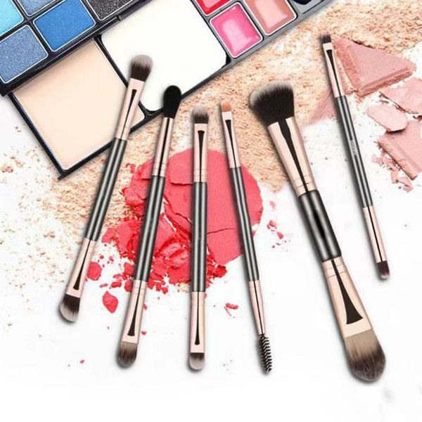 makeup brush set 6 soft hair eye shadow blush tools double head brow brushes
makeup brush set 6 soft hair eye shadow blush tools double head brow brushes
