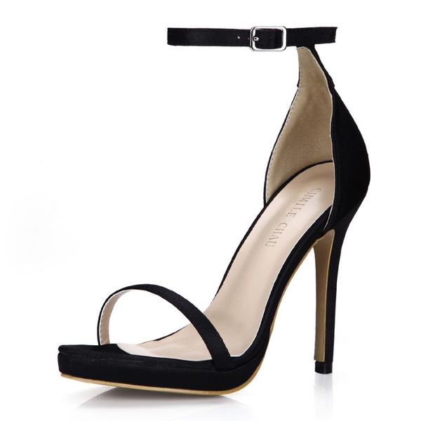 spring summer 12cm high heel sandals women satin stiletto thin open toe ankle strap party dress lady shoes 3a-13d, Black
spring summer 12cm high heel sandals women satin stiletto thin open toe ankle strap party dress lady shoes 3a-13d, Black