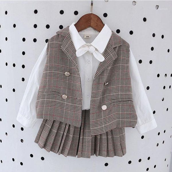 clothing sets girls 3 piece clothes autumn spring kids striped vest white blouse pleated skirt 2-8 years children fashion suit
clothing sets girls 3 piece clothes autumn spring kids striped vest white blouse pleated skirt 2-8 years children fashion suit
