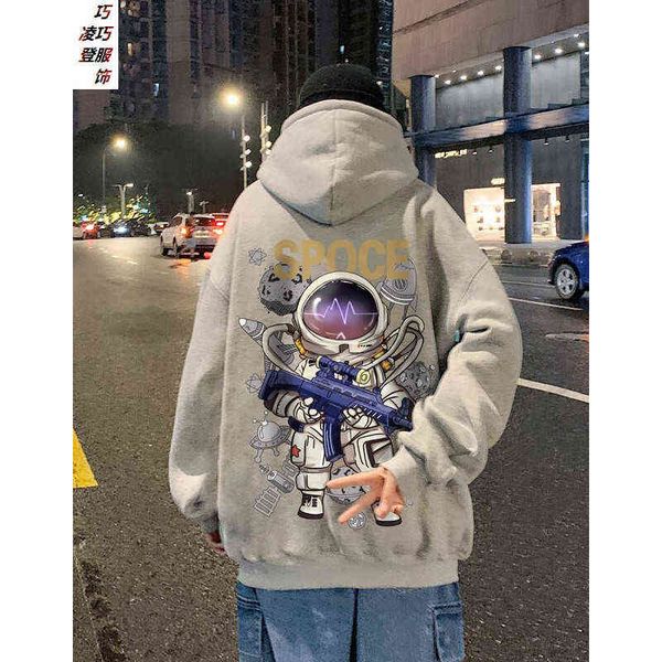 lingdeng sweater men's hoodie autumn and winter new ins fashion brand personalized printing boys pullover loose casual couple, Black
lingdeng sweater men's hoodie autumn and winter new ins fashion brand personalized printing boys pullover loose casual couple, Black