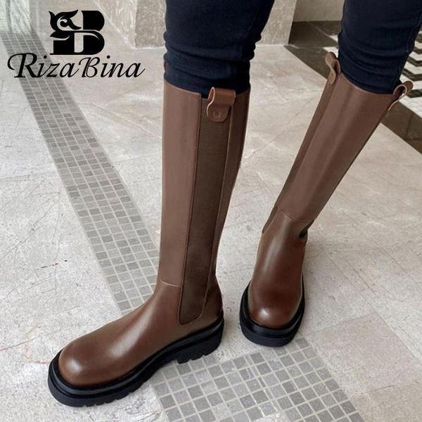 boots rizabina 2021 real leather knee high round toe slip on fashion solid color cool ridding ladies footwear size 34-39, Black
boots rizabina 2021 real leather knee high round toe slip on fashion solid color cool ridding ladies footwear size 34-39, Black