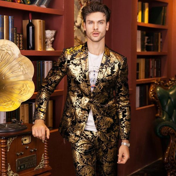 plus size male fashion gold print slim blazer suit men's business formal dress party show nightclub bar singer dance wear suits & blaze, White;black
plus size male fashion gold print slim blazer suit men's business formal dress party show nightclub bar singer dance wear suits & blaze, White;black