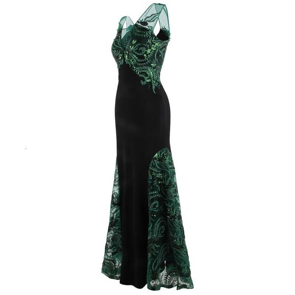 party dresses angel-fashions women's v neck illusion tulle splicing green sequin long formal evening dress black w-191212 gj98, White;black
party dresses angel-fashions women's v neck illusion tulle splicing green sequin long formal evening dress black w-191212 gj98, White;black