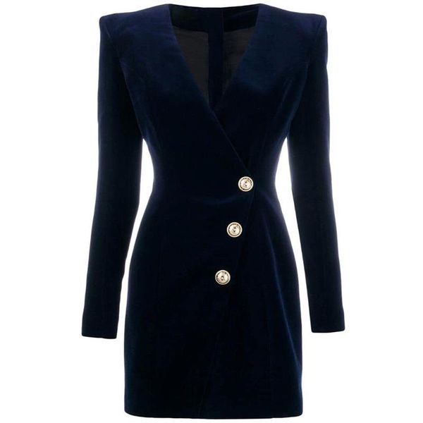 casual dresses fashion solid color velvet v-neck long sleeve 3 metal buttons back zipper slim dress dark blue and black, Black;gray
casual dresses fashion solid color velvet v-neck long sleeve 3 metal buttons back zipper slim dress dark blue and black, Black;gray