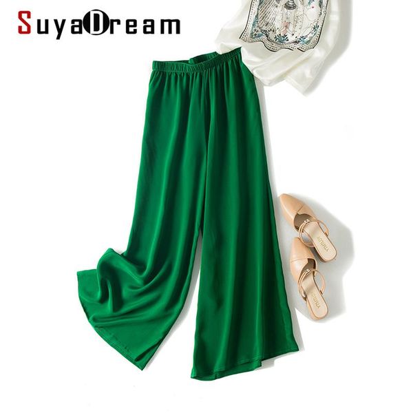 women's pants & capris suyadream wide leg joggers women 100%real silk crepe mid waist ankle-length 2021 summer office lady elegant trou, Black;white
women's pants & capris suyadream wide leg joggers women 100%real silk crepe mid waist ankle-length 2021 summer office lady elegant trou, Black;white