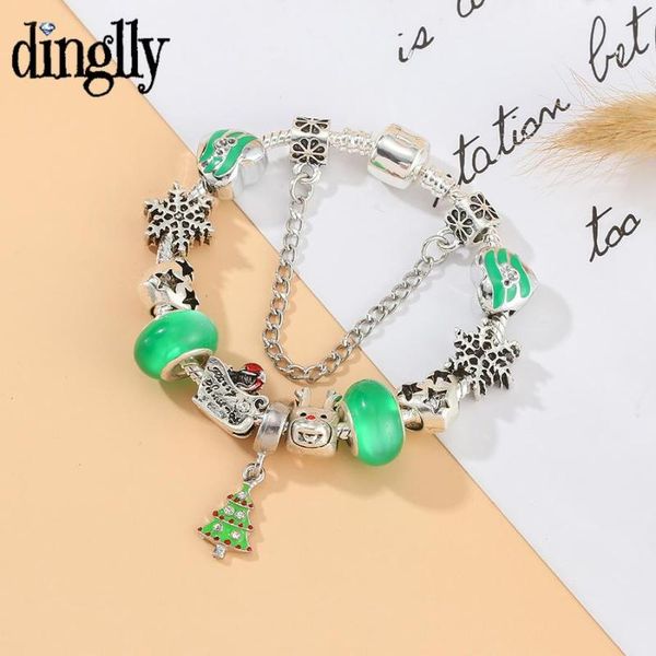 charm bracelets dinglly 2021 green christmas tree for women original snowflake reindeer heart star beads bracelet xmas gifts, Golden;silver
charm bracelets dinglly 2021 green christmas tree for women original snowflake reindeer heart star beads bracelet xmas gifts, Golden;silver
