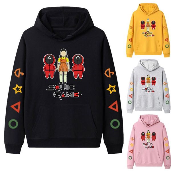 men's hoodies & sweatshirts fashion korean game squid kawaii ningyo pullover winter casual long sleeve women's hooded sweatshirt, Black
men's hoodies & sweatshirts fashion korean game squid kawaii ningyo pullover winter casual long sleeve women's hooded sweatshirt, Black