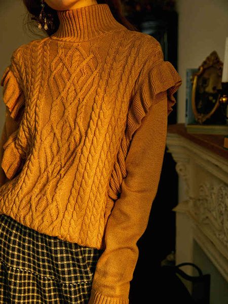 women's sweaters sweaters women turtleneck twist knit sweater lady long sleeve frill trim wear pullover female fashion autumn winter ug, White;black
women's sweaters sweaters women turtleneck twist knit sweater lady long sleeve frill trim wear pullover female fashion autumn winter ug, White;black