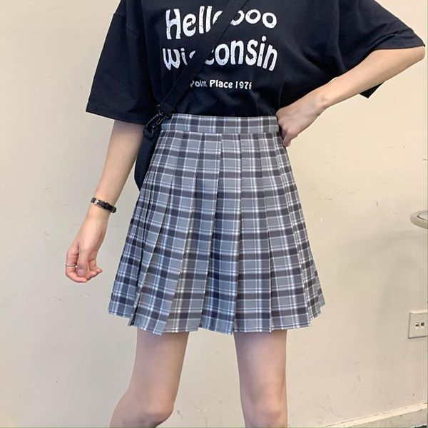 skirts summer women 2021 fashion plaid pleated a-line skirt anti-burnout high waist short girls school mini, Black
skirts summer women 2021 fashion plaid pleated a-line skirt anti-burnout high waist short girls school mini, Black