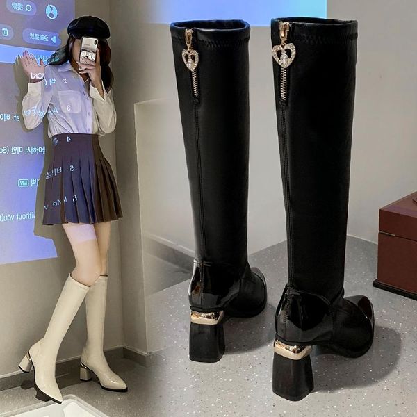 boots pointed thick heel women's but knee high elastic 2021 winter thin high-heeled knight, Black
boots pointed thick heel women's but knee high elastic 2021 winter thin high-heeled knight, Black
