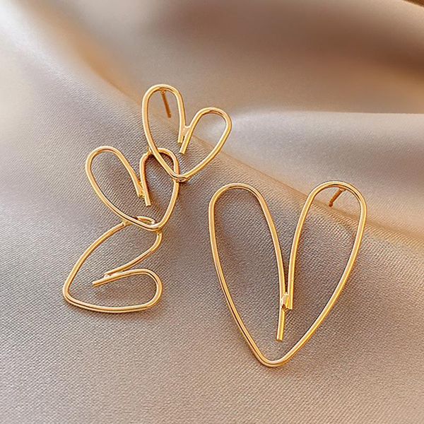 dangle & chandelier statement geometric heart gold earring 2021 trend female jewelry gifts women's earrings korean asymmetry drop for w, Silver
dangle & chandelier statement geometric heart gold earring 2021 trend female jewelry gifts women's earrings korean asymmetry drop for w, Silver