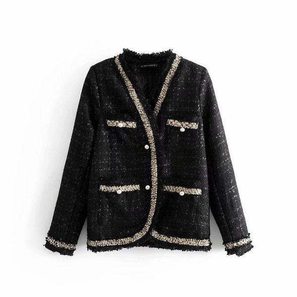 women's jackets elegant women wool 2021 fashion lady stripped sweet streetwear pearl button used jas chic girl, Black;brown
women's jackets elegant women wool 2021 fashion lady stripped sweet streetwear pearl button used jas chic girl, Black;brown