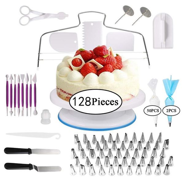 baking & pastry tools 128 pcs cake turntable set nozzle non-slip tpu bag stand decorating kitchen diy icing piping cream tool
baking & pastry tools 128 pcs cake turntable set nozzle non-slip tpu bag stand decorating kitchen diy icing piping cream tool