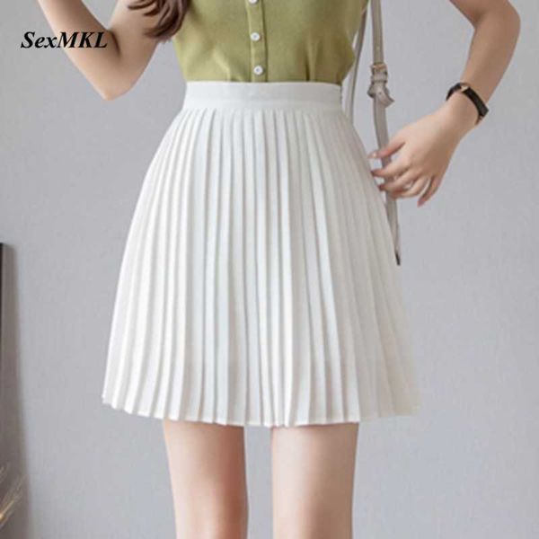 women pleasted skirts womens casual high waist summer skirt elegant korean women clothes white black short mini skirt 210528
women pleasted skirts womens casual high waist summer skirt elegant korean women clothes white black short mini skirt 210528