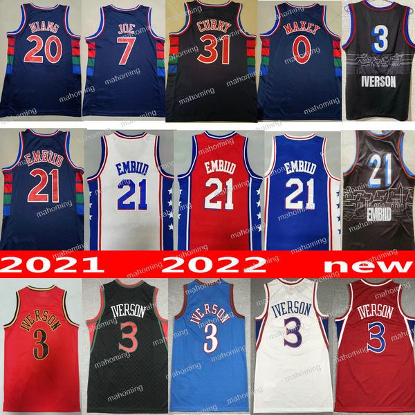 joel 21 embiid allen 3 iverson basketball jerseys 2021 2022 georges 20 niang isaiah joe seth 31 curry tyrese maxey red blue white black new, Black;red
joel 21 embiid allen 3 iverson basketball jerseys 2021 2022 georges 20 niang isaiah joe seth 31 curry tyrese maxey red blue white black new, Black;red
