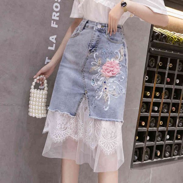 skirts high waist women denim flower patches feminino summer ruffles asymmetrical elegant mesh patch midi skirt 9n99, Black
skirts high waist women denim flower patches feminino summer ruffles asymmetrical elegant mesh patch midi skirt 9n99, Black