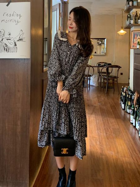 casual dresses spring and autumn woman clothes fashion elegant floral dress vestido feminino, Black;gray
casual dresses spring and autumn woman clothes fashion elegant floral dress vestido feminino, Black;gray