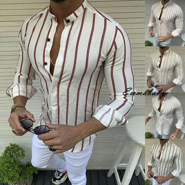 men autumn clothes casual striped shirt long sleeve fitness dress shirts camisas masculina plus size -xxxl men's, White;black
men autumn clothes casual striped shirt long sleeve fitness dress shirts camisas masculina plus size -xxxl men's, White;black