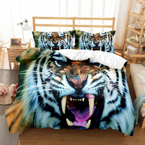 bedding sets 3d tiger animal duvet cover design bed linen with pillowcase 180*200cm double king size black white set
bedding sets 3d tiger animal duvet cover design bed linen with pillowcase 180*200cm double king size black white set