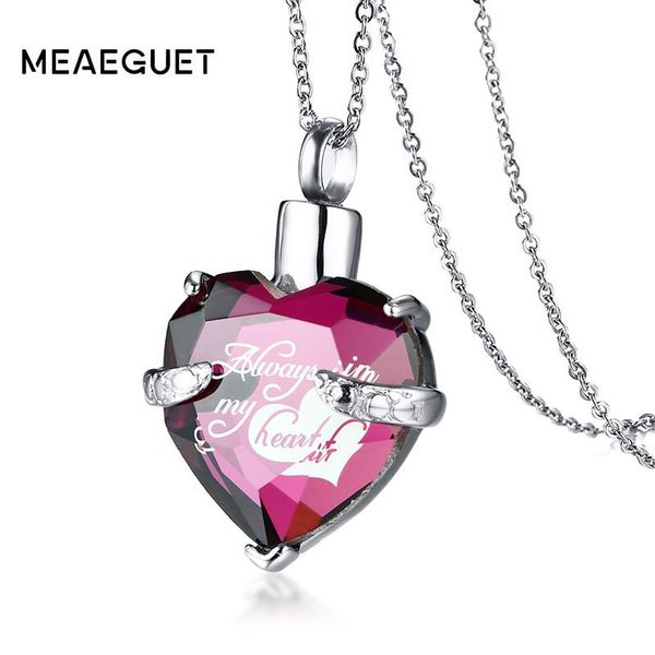 pendant necklaces glass heart urn cremation ashes women memorial keepsake jewelry " you always in my, Silver
pendant necklaces glass heart urn cremation ashes women memorial keepsake jewelry " you always in my, Silver