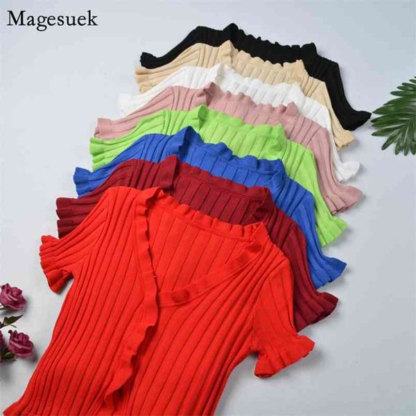 v-neck solid white tee shirt femme short sleeve casual knitted woman t-s summer slim button female t 10265 210512
v-neck solid white tee shirt femme short sleeve casual knitted woman t-s summer slim button female t 10265 210512