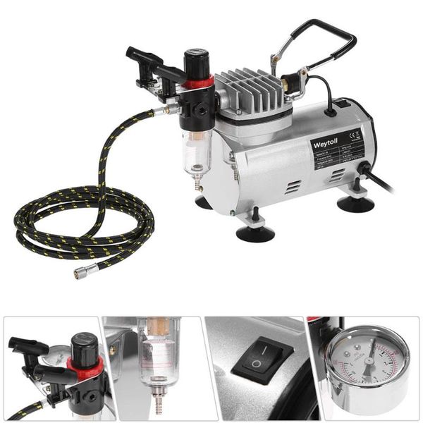 professional spray guns airbrush air compressor kit dual-action hobby nail art paint spraying brush set with cleaning
professional spray guns airbrush air compressor kit dual-action hobby nail art paint spraying brush set with cleaning