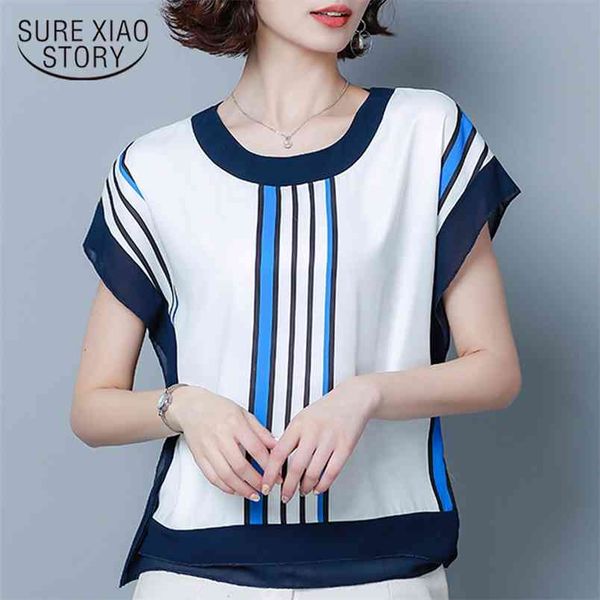 fashion blouses woman women summer striped chiffon blouse short sleeve shirts s and 4537 50 210506, White
fashion blouses woman women summer striped chiffon blouse short sleeve shirts s and 4537 50 210506, White