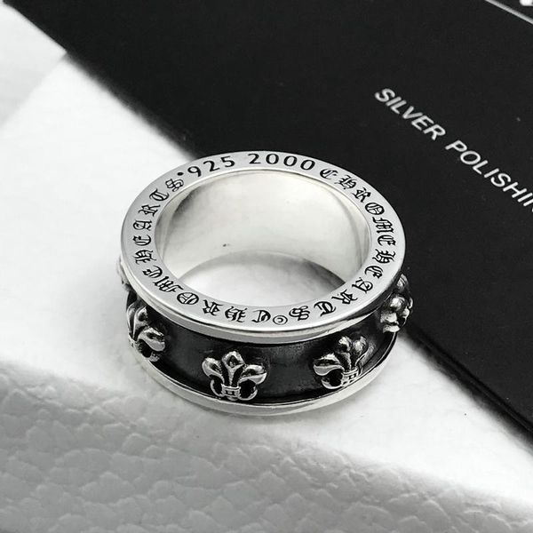 party favor chrome/hearts rings 925 silver scout flower rotating ring ch crosin cross anchor thai men's and women's 1
party favor chrome/hearts rings 925 silver scout flower rotating ring ch crosin cross anchor thai men's and women's 1