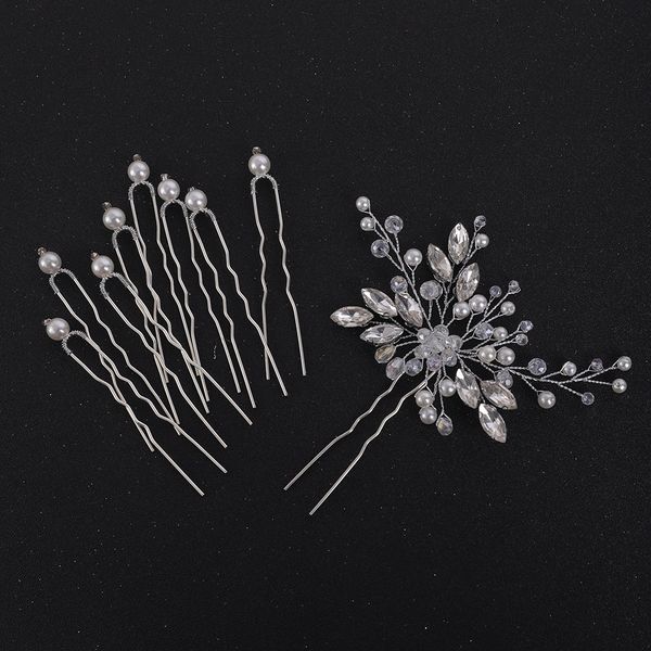 silver 9pcs hair pins flower hair jewelry crystal pearl elegant women hair ornaments bridal wedding accessory bridesmaid gift
silver 9pcs hair pins flower hair jewelry crystal pearl elegant women hair ornaments bridal wedding accessory bridesmaid gift