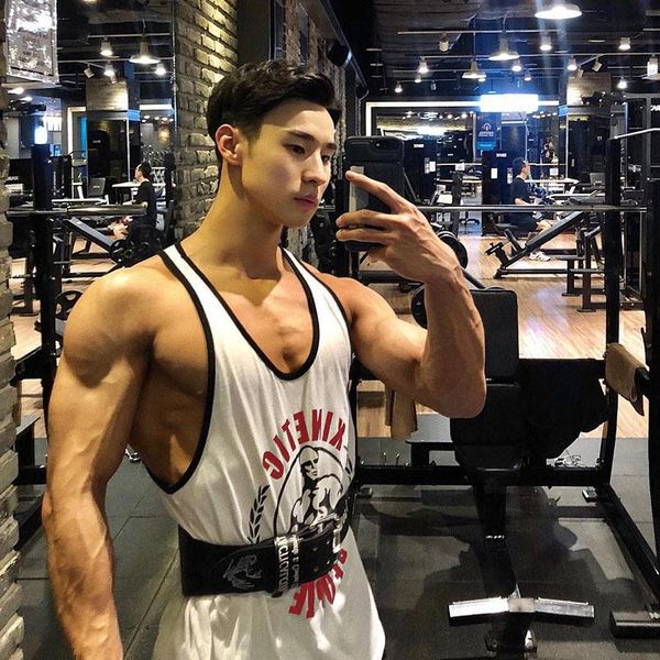 men' tank cotton print singlet stringer gym sleeveless shirt men bodybuilding fitness beach male summer casual vest plus size y, White;black
men' tank cotton print singlet stringer gym sleeveless shirt men bodybuilding fitness beach male summer casual vest plus size y, White;black
