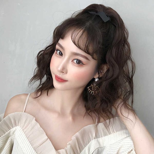 wig bandage girls' wool roll invisible natural low tail braid medium long curly hair, Black
wig bandage girls' wool roll invisible natural low tail braid medium long curly hair, Black