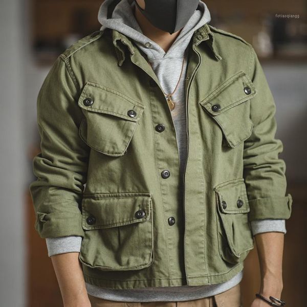 men's jackets retro mens multiple pockets tooling jacket loose paratrooper uniform coat outwear army 2021, Black;brown
men's jackets retro mens multiple pockets tooling jacket loose paratrooper uniform coat outwear army 2021, Black;brown