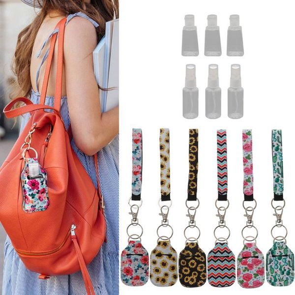 6pcs 30ml reusable spray bottle hand sanitizer keychain holder leakproof refillable wrist strap travel containers kit women gift, Silver
6pcs 30ml reusable spray bottle hand sanitizer keychain holder leakproof refillable wrist strap travel containers kit women gift, Silver