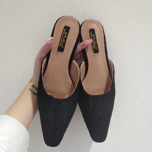 spring arrivals women slippers round toe air mesh shallow slip on flats heeled casual slides mules shoes woman size 35-39, Black
spring arrivals women slippers round toe air mesh shallow slip on flats heeled casual slides mules shoes woman size 35-39, Black