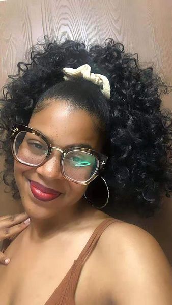 jet black soft curly ponytail virgin malaysian hair extension with drawstring 100 human for african women 14inch 140g
jet black soft curly ponytail virgin malaysian hair extension with drawstring 100 human for african women 14inch 140g
