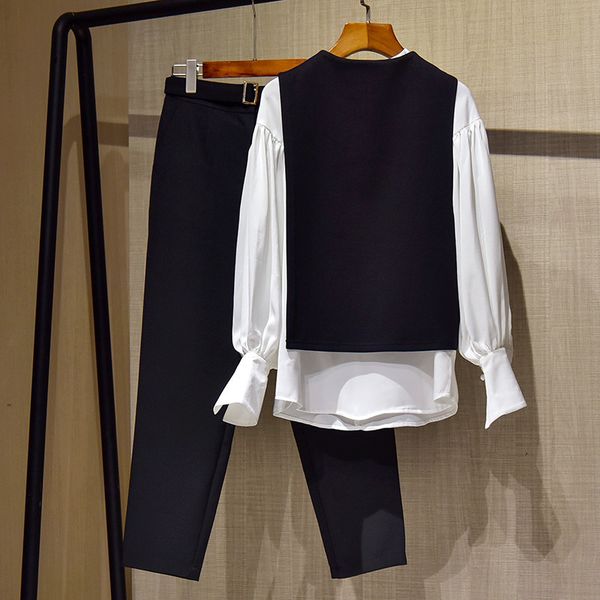 pant female fashion spring design office lady elegant white + vest suit pants 3 piece of clothing
pant female fashion spring design office lady elegant white + vest suit pants 3 piece of clothing