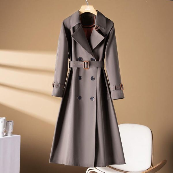women's trench coats fall 2021 mid-length thin section loose temperament is thinner belt over-the-knee windbreaker tooling jacket, Tan;black
women's trench coats fall 2021 mid-length thin section loose temperament is thinner belt over-the-knee windbreaker tooling jacket, Tan;black